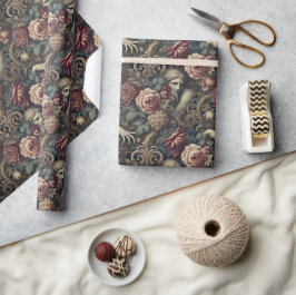 Papel De Presente Timetrse - Gótica Floral Bandana
