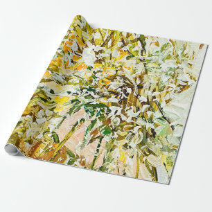 Papel De Presente Tinta em relevo expressa na canvas, criada com