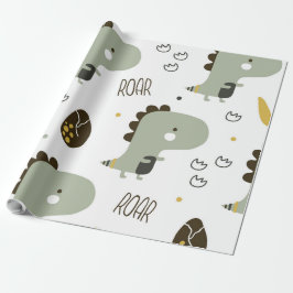 Papel De Presente Tiny Dinossaur