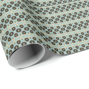 Papel De Presente Tiny Floral Stripe