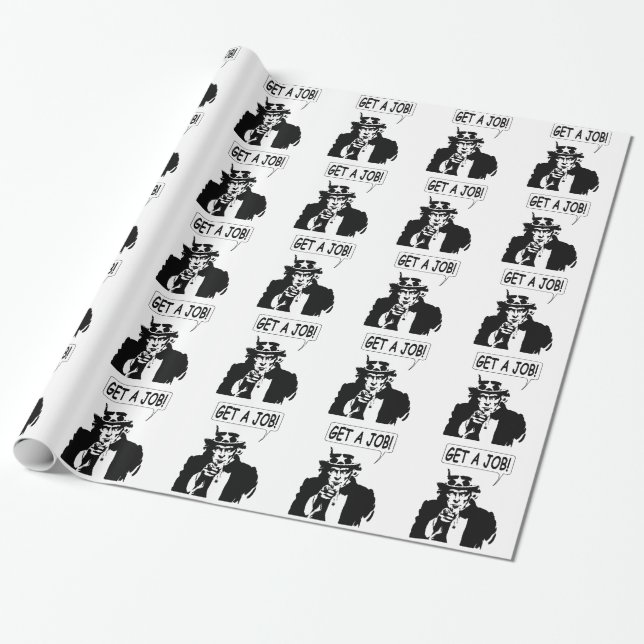 Papel De Presente Tio Sam Arranja Um Emprego (Desenrolado)