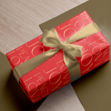 Típica de ouro vermelho de Natal Joia do Amor Paz