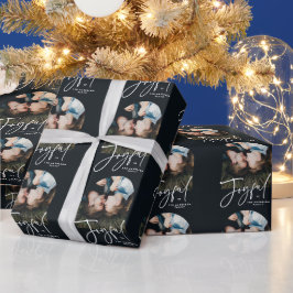 Papel De Presente Típica moderna e elegante da moda negra alegre