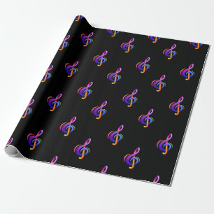 Papel De Presente Típico Preto