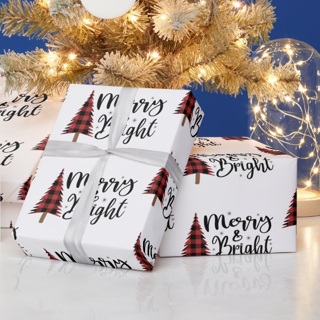 Papel De Presente Tipografia de feliz e Script Brilhante (Feriados)