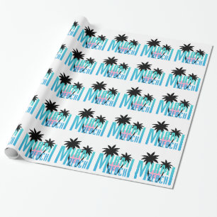 Papel De Presente Tipografia de Miami-Beach-Florida