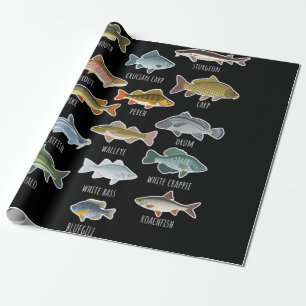 Papel De Presente Tipos De Espécies De Peixes Águas frescas