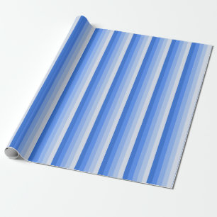 Papel De Presente Tiras de sombra azuis