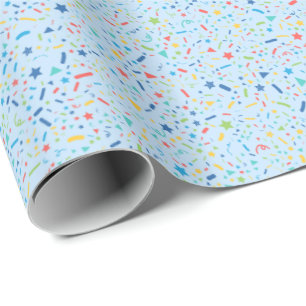 Papel De Presente Título: Confetti Celebration Wrapping Paper