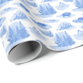 Papel De Presente Toalete de Animais da Montanha Rochosa
