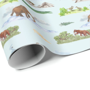 Papel De Presente Toalete de Animal Extinto