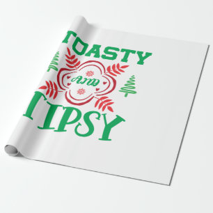 Papel De Presente Toastia E Tipsy Da Arte Xmas