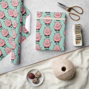 Papel De Presente Toca-Cola Rosa, Toca-Cola, Design Engraçado de CHU