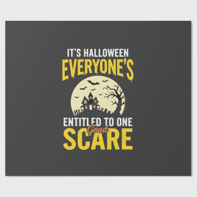 Papel De Presente Toda a gente no Halloween tem direito a um design  (Aberto)