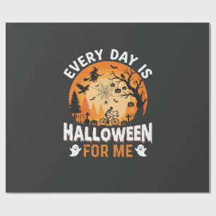 Papel De Presente Todo Dia É Design de Camiseta Vintage de Halloween