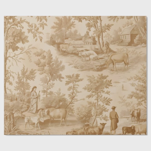 Papel De Presente Toile (Aberto)