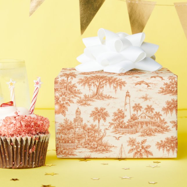 Papel De Presente Toile da Geórgia Costeira (Festa de aniversário)