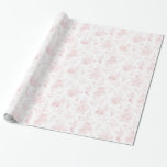 Papel De Presente Toile Rosa De Jouy Vintage Floral Chinoiserie<br><div class="desc">Esta Coleção de Decores do Partido Chinoiserie Rosa, apresenta delicados padrões florais de madeira para a elegância do eterno. Cada peça dessa coleção apresenta designs intrincadas em tons de rosa, evocando um senso de sofisticação e elegância. Mas deixe-me ajudá-lo a planejar sua próxima festa! Mas se precisar coordenar a decoração,...</div>