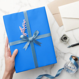 Papel De Presente Tom azul Azure simples Cor Tom