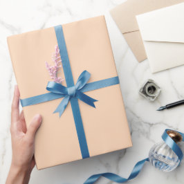 Papel De Presente Tom cor-de-rosa suave claro de pêssego