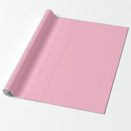 Papel De Presente Tom de Cor Rosa Bebê Simples
