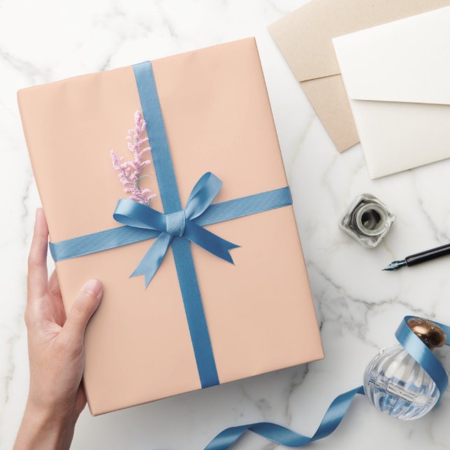 Papel De Presente Tonalidade de Cor de Pêssego Dourado Rosado (Presentear)