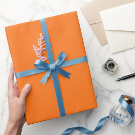 Papel De Presente Tonalidade de cor laranja de abóbora de outono sim