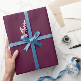 Papel De Presente Tonalidade de Cor Roxa de Groselha Preta Pura