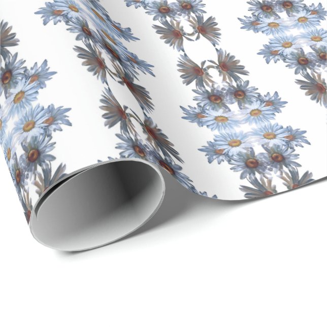 Papel De Presente Tonkinson - Folha de presente de buquê de margarid (Ponta do rolo)