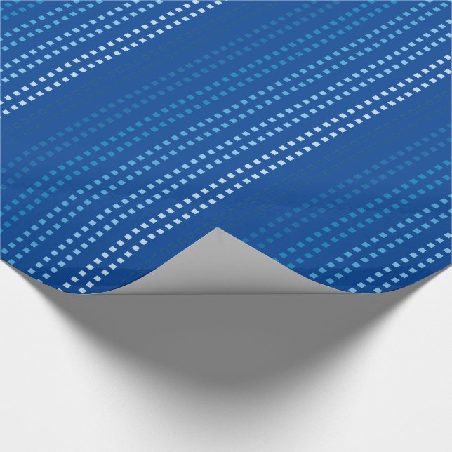 Papel De Presente Tons de Azul com Cor de Fundo Mutável (Ponta)