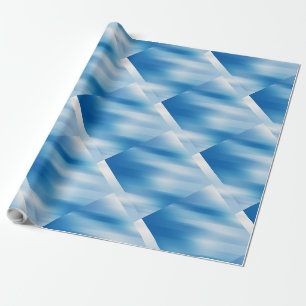 Papel De Presente Topázio azul