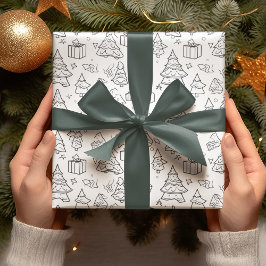 Papel De Presente Tópico De Coloração Do Natal