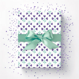 Papel De Presente Topsy Tulip em Roxo e Turquesa