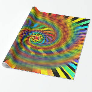 Papel De Presente Tornado Arco-íris