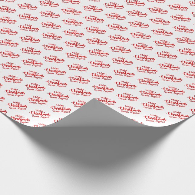 Papel De Presente Torne o Natal Grande Novamente Trump MAGA presente (Ponta)