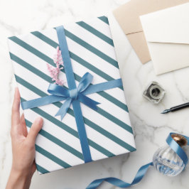 Papel De Presente Torne Seu Presente Calmamente Elegante em Azul Tur