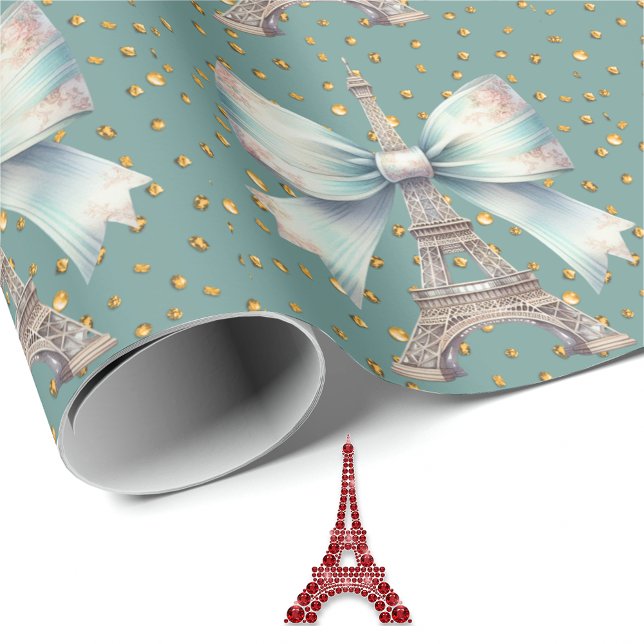 Papel De Presente Torre Eiffel com Arco (Criador carregado)