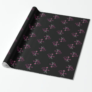 Papel De Presente Torre PARIS Eiffel com arco rosa
