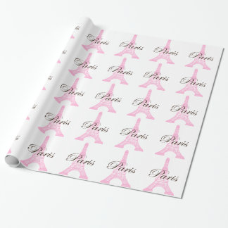 Papel De Presente Torre Paris Eiffel de Rosa