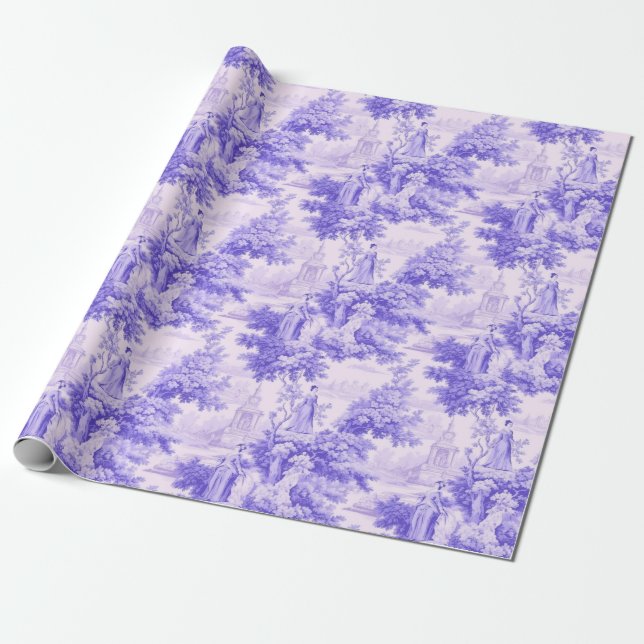 Papel De Presente Torre roxa de alegria (Desenrolado)