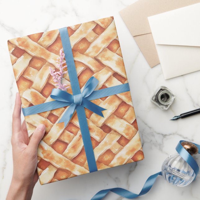 Papel De Presente Torta De Creme De Aniversário (Presentear)