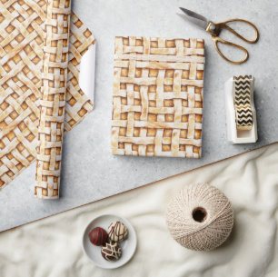 Papel De Presente Torta De Creme De Aniversário