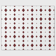 Tot Geométrico Moderno de Diamante Vermelho e Pret