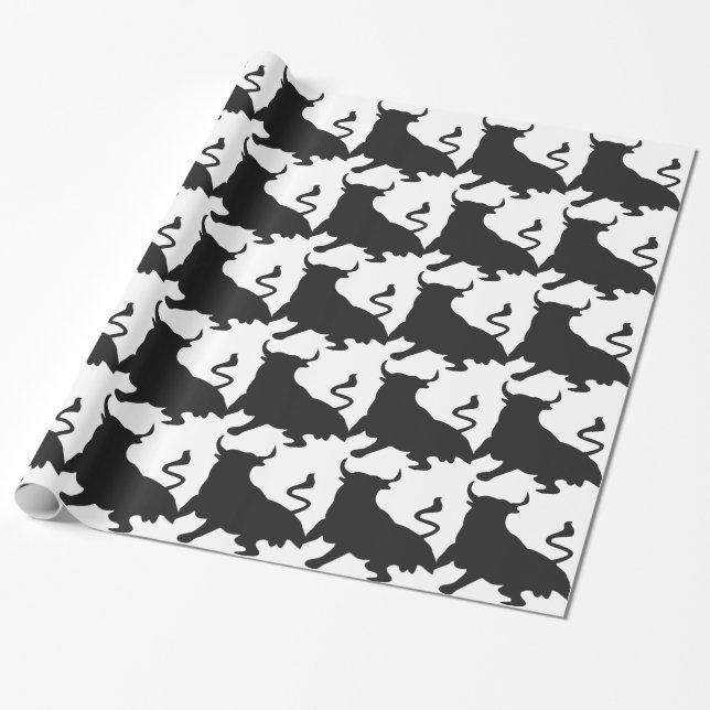 Papel De Presente Touro (Desenrolado)