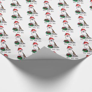 Papel De Presente Touro para Papais noeis de Natal (lt brindle white
