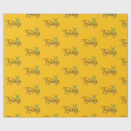 Papel De Presente Touro - Sinal de Estrela - Papel de Moldagem Amare