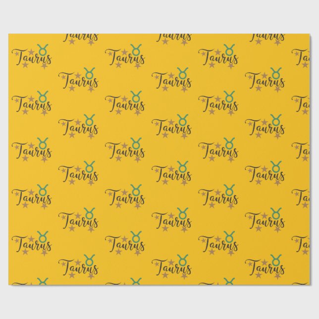 Papel De Presente Touro - Sinal de Estrela - Papel de Moldagem Amare (Aberto)