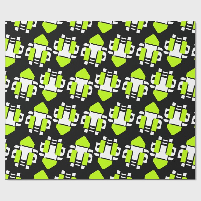 Papel De Presente Toxic Neon Wrapping Paper (Aberto)