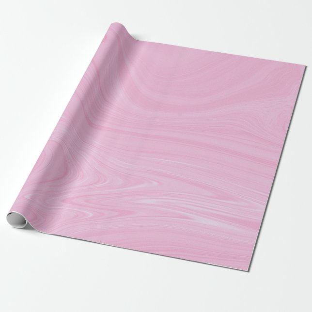 Papel De Presente Trabalho de arte de mármore líquido rosa-Abstrato  (Desenrolado)