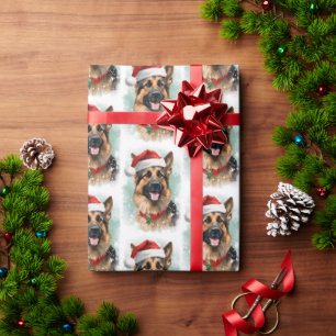 Papel De Presente trabalho de arte de pintura de pincel de Natal ger